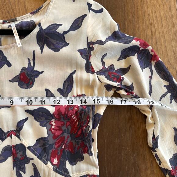 Free People First Kiss Maxi Dress Blue Red White Boho Size XS - Picture 9 of 10